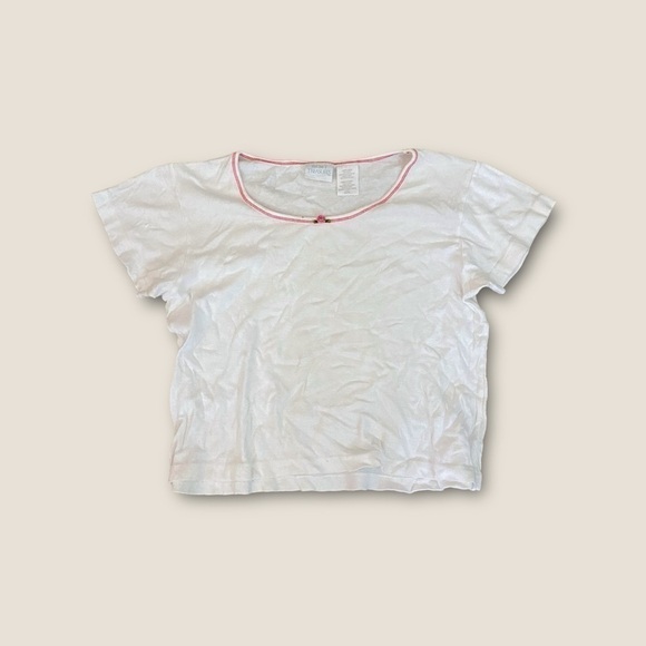 Secret Treasures Short Sleeve Pajama Top White Large - Picture 2 of 4